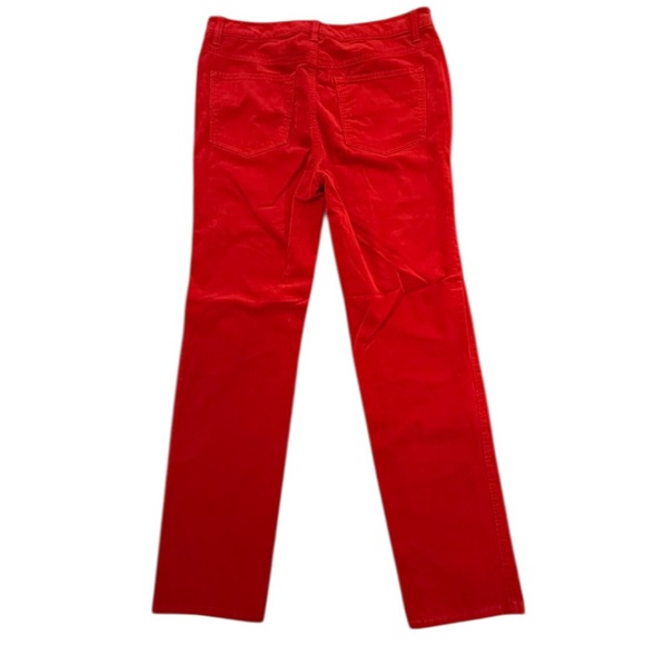 Talbots Red Stretch Corduroy Straight Leg Pants Womens Size 10 - Picture 4 of 10